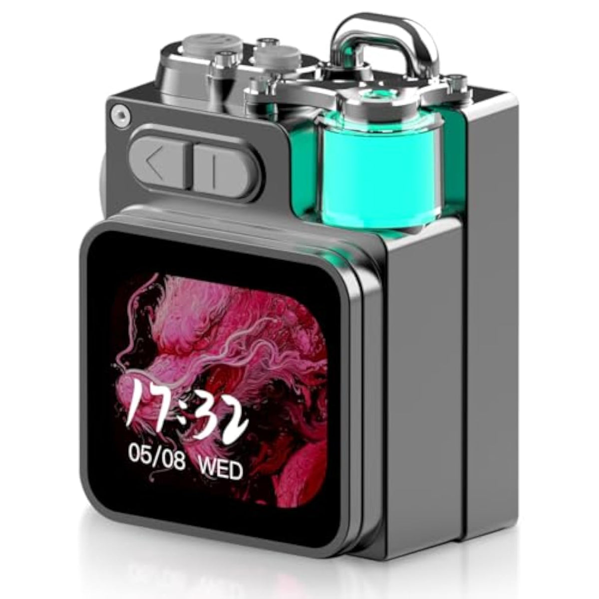Portable Small Bluetooth Speaker with Touch Screen/HD Sound/LED Lights/Wireless Stereo Pairing/BT5.4, All In One Wireless Mini Speaker for Outdoor/Travel/Home/Shower/Party/Beach/Camping/Hiking