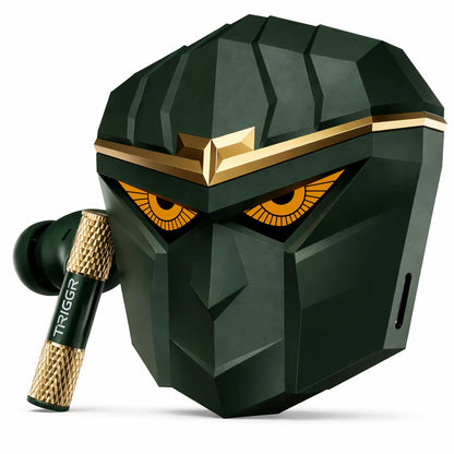TRIGGR Wukong Gaming TWS with up to 35dB ANC, 4-mic AI ENC, Dual Pairing, 60H Playtime, Monkey-King Design and Latest BT v6.0