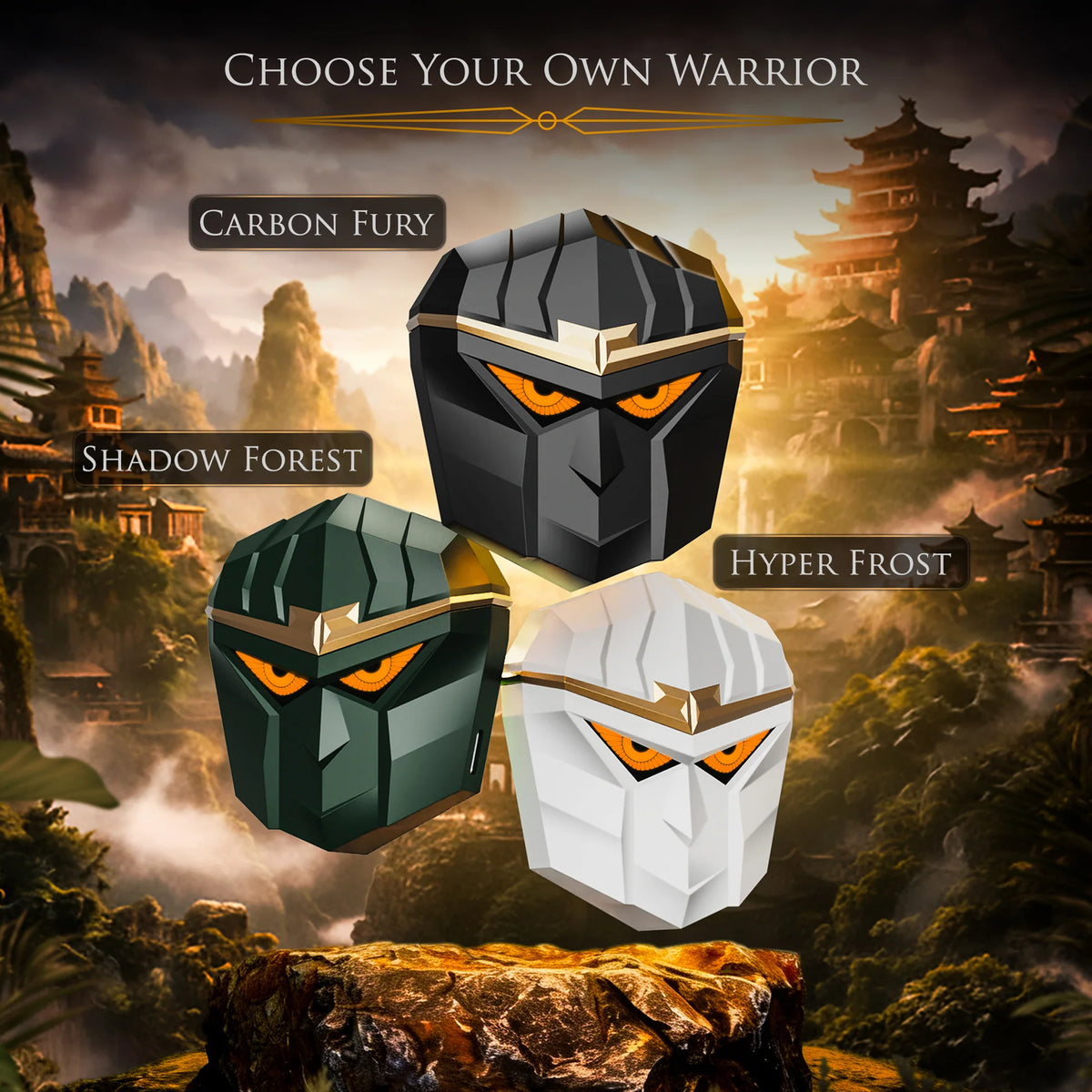 TRIGGR Wukong Gaming TWS with up to 35dB ANC, 4-mic AI ENC, Dual Pairing, 60H Playtime, Monkey-King Design and Latest BT v6.0