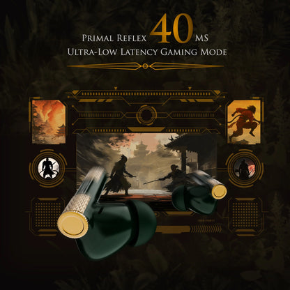 TRIGGR Wukong Gaming TWS with up to 35dB ANC, 4-mic AI ENC, Dual Pairing, 60H Playtime, Monkey-King Design and Latest BT v6.0