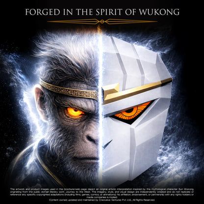 TRIGGR Wukong Gaming TWS with up to 35dB ANC, 4-mic AI ENC, Dual Pairing, 60H Playtime, Monkey-King Design and Latest BT v6.0