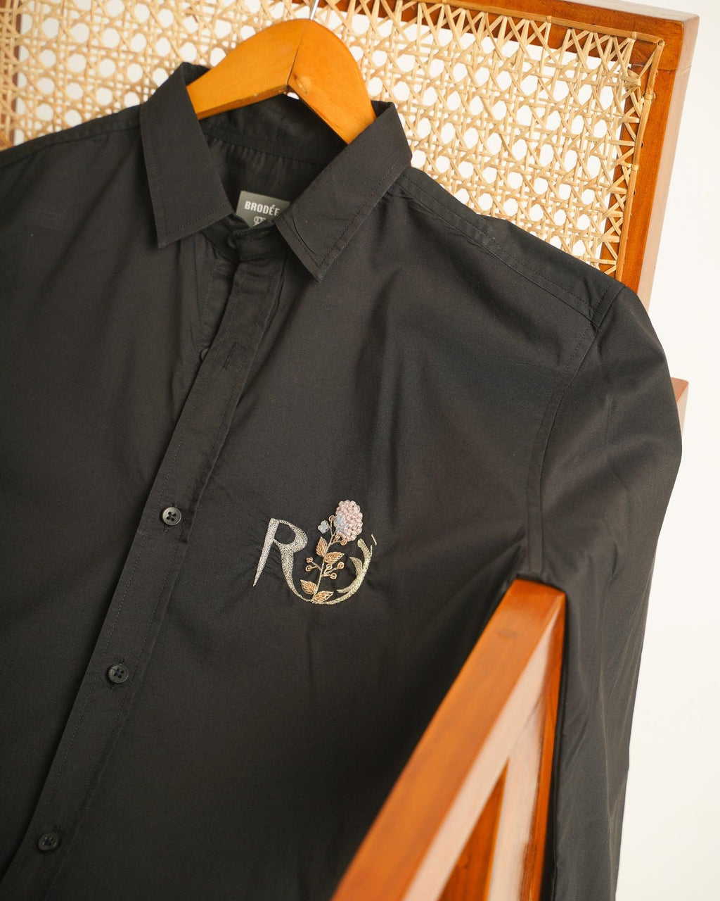 Premium Personalized Cotton Shirt | Custom Name Embroidery | Casual & Formal Wear