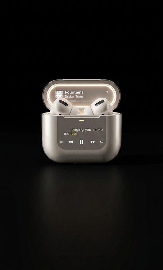 Ominibuds Ultra — Dual Touch Screen Smart Case Earbuds with Built-In Speaker