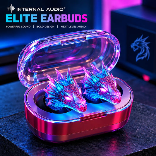 Internal Audio® ELITE CYBERPUNK DRAGON EARBUDS