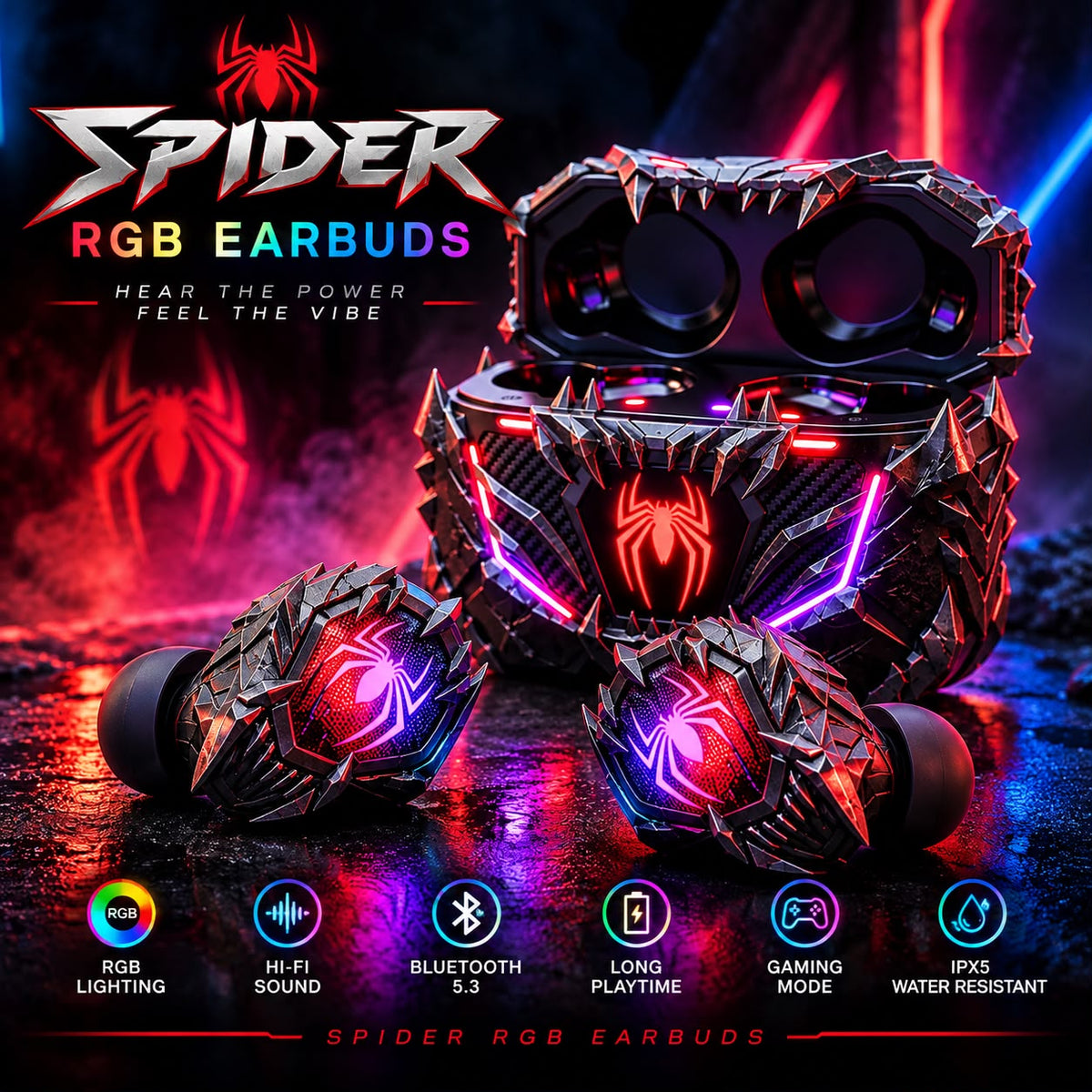 SPIDER RGB EARBUDS