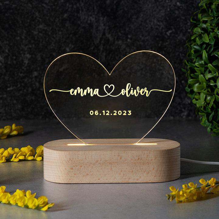 Personalized LED Acrylic Photo Lamp | Custom Photo Night Light | Anniversary & Birthday Gift